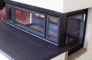 Kaminkassette - Vorher Nachher