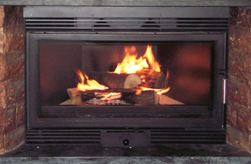 Kaminkassette - Einbaubeispiel