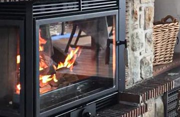 Kaminkassette - Einbaubeispiel