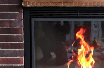 Kaminkassette - Einbaubeispiel