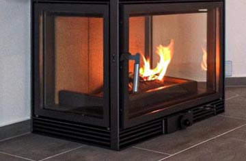 Kaminkassette - Einbaubeispiel