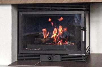 Kaminkassette - Einbaubeispiel