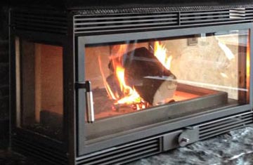 Kaminkassette - Einbaubeispiel