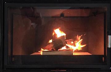 Kaminkassette - Einbaubeispiel