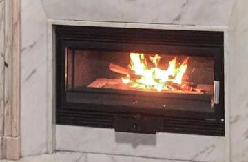 Kaminkassette - Einbaubeispiel
