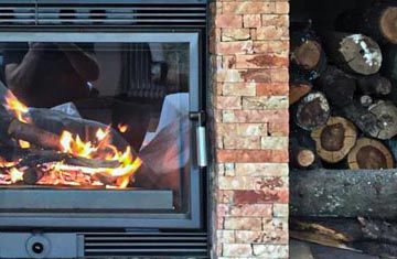 Kaminkassette - Einbaubeispiel